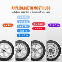 Load image into Gallery viewer, 160lbs Spare Tire Carrier Trailer Tire Mount Utility Accessories Fits Most 4 5 6 8 Lugs Wheels on 4&quot; 5&quot; 6&quot;Bolt Patterns
