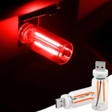 Load image into Gallery viewer, 2pcs Car USB Lights, Plug-in Retro Car Atmosphere Lamp with Touch Dimmable, Portable Mini Glass Bottle LED Bulb Night Lights

