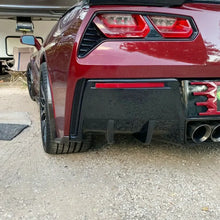 Load image into Gallery viewer, Black Carbon Fiber Style Rear Bumper Lower Air Diffuser Fins For 2014-2019 Chevy Corvette C7
