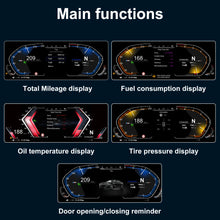 Load image into Gallery viewer, 12.3" Digital Instrument Cluster for BMW 5 Series F10/F11/F18 Linux System Car Speedometer Odometer Digital Dashboard Head Up Display Electronic Gauge Also For BMW 6/7 Series/X3/X5
