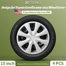 Load image into Gallery viewer, 4pcs 15&quot; Inch Hubcap Design For 2009-2013 Toyota Corolla 15inch Corolla Steel Rim Wheel Cover
