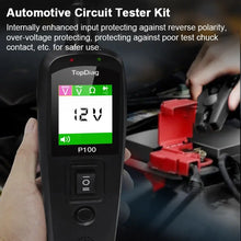 Load image into Gallery viewer, Topdiag P100 Automotive Circuit Tester Power Probe Kit Electrical System Voltage Battery Test AC DC 12V 24V Car Diagnostic Tool
