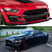 Load image into Gallery viewer, 2pcs Front Bumper Side Corner Winglet Splitters For 2015-2021 Ford Mustang GT500 Carbon Fiber Style
