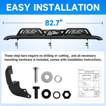 Load image into Gallery viewer, 1 Pair Double-step Black Running Boards For 2019-2024 Chevy Silverado Crew Cab / GMC Sierra Crew Cab 1500, 2500

