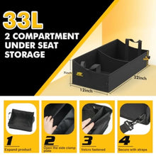 Load image into Gallery viewer, Under Rear Seat Storage Organizer Replacement For 2015-2026 Ford F150/F250/F350, 3 Compartments Truck Tool Box Organizer Underseat Storage Bag
