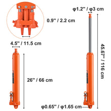 Load image into Gallery viewer, Hydraulic Long Ram Jack 3 Ton Engine Hoist Cylinder with Single Piston Pump And Clevis Base Hydraulic Ram Cylinder
