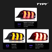 Load image into Gallery viewer, Dynamic Animated Tail Lights For 2015-2021 Ford Mustang Rear Lamp DRL Start Up Dynamic DRL Turn Signal Auto Accessories
