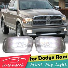 Load image into Gallery viewer, 1 Pair LED Fog Lights Driving Lamps Fit For 2009-2014 Dodge Ram 1500 2500 3500 White Fog Lights
