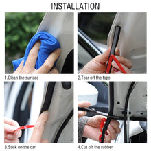 Load image into Gallery viewer, Car Rubber Door Seal Strip D Type 2 Meters Long Car Door Seal Strip Universal Noise Insulation Epdm Rubber Waterproof Seals Auto Accessories
