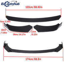 Load image into Gallery viewer, Gloss Black Front Bumper Lower Spoiler Diffuser Splitter For 2013-2026 Toyota Highlander Automobile Accessory

