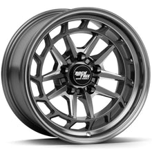 Load image into Gallery viewer, 17"x9" inch Wheel for Jeep Wrangler JK JL Gladiator JT 17x9 5x5 PCD 71.5mm Bore Milled Gloss Gunmetal Gray Wheels -12mm Offset 4.5i
