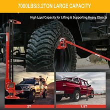 Load image into Gallery viewer, 3-Ton Universal Steel Hi-lift Farm Jack Multi-directional 60" Lifting Range Jack For SUV Off-road Rescue
