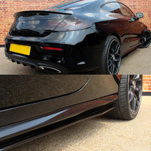 Load image into Gallery viewer, 2pcs Gloss Black AMG C63 Style Rocker Molding Extentions For 2014-2021 Mercedes Benz C Class W205 C205 A205 S205 A205 Not AMG For 2012-2018 Mercedes Benz A Class W176
