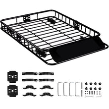 Load image into Gallery viewer, Roof Rack Cargo Basket 46"x36"x4.5"/51"x36"x5" Rooftop Cargo Carrier Heavy-Duty 200 LBS Capacity for SUV Truck Vehicle Galvanized, Powder Coated
