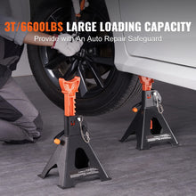 Load image into Gallery viewer, 2pcs Pair Jack Stands 3/6 Ton Capacity Car Jack Stands Double Locking Adjustable Height For Shop Garage Home
