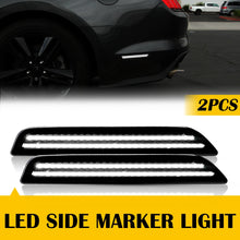 Load image into Gallery viewer, 2/4pcs Smoked Lens White LED Front &amp; Rear Bumper Side Marker Lights For 2010-2014 Ford Mustang GT Shelby GT500 Boss 302
