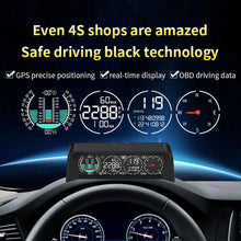 Load image into Gallery viewer, Car Head Up Display OBD+GPS Speedometer Tachometer Compass Voltage LCD Display Altitude Meter Off-road Intelligent Slope Meter
