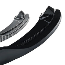 Load image into Gallery viewer, Gloss Black/Carbon Fiber Style Front Bumper Lower Spoiler Diffuser For 2005-2010 BMW 5 Series E60 E61 Fits M5 Bumper Without Fog Lamps
