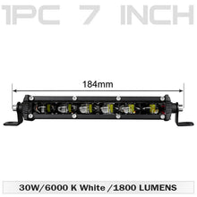 Load image into Gallery viewer, 7&quot; inch 6D Ultra Slim LED Work Light Bar Driving Fog Lamp 4x4 For Offroad SUV ATV Tractor Trucks Boat Combo Beam 12V 24V
