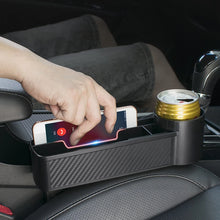 Load image into Gallery viewer, Car Seat Gap Filler Cup Holder Wallet Phone Cigarette Slit Pocket Seat Gap Slit Pocket Organizer Car Interior Accessories
