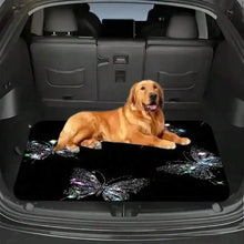 Load image into Gallery viewer, 100x75 cm Illuminated Butterfly Trunk Mat For Car Universal Fit Polyester Fiber
