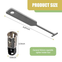 Load image into Gallery viewer, Universal Cigarette Lighter Removal Tool &amp; General Motors Cigarette Lighter Holder Tool, Power Socket Cigarette Lighter Accessories with Disassembly Tool, Replacement OAM #25776667 J42

