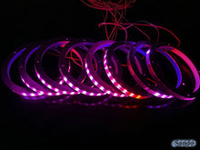 Load image into Gallery viewer, 5V Music Syncing 8pcs 6.5" RGB Chasing LED Speaker Rings Car Truck Audio Light Kit Interior Door Speaker Ambient Lighting
