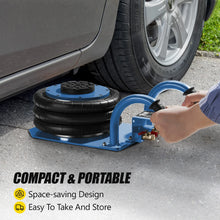 Load image into Gallery viewer, Black Heavy Duty Triple Bag Air Jack 3 Ton 6600lbs Pneumatic Jack 17.7" Short Handle Triple
