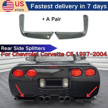 Load image into Gallery viewer, 2pcs Gloss Black Rear Bumper Side Winglet Splitters For 1997-2004 Chevrolet Corvette C5 Stingray
