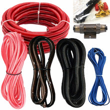 Load image into Gallery viewer, 2300w 4 Gauge Car Audio Subwoofer Power Amplifier Wiring Kit Audio Subwoofer AMP RCA Cable Sub Big Power Bass 60 Amp ANL Fuse
