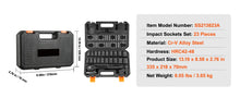 Load image into Gallery viewer, SucceBuy 1/2" 3/8" Inch Drive Impact Socket Set 13/23/33/34/48/65/90PCs SAE Metric Cr-V/Cr-Mo Socket Set 6 Point Alloy Steel Repair
