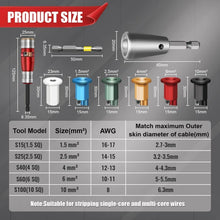 Load image into Gallery viewer, 8 in 1 Wire Stripper Tool, Drill Twister Tool, Drill Twister, Electrician&#39;s Tool Kit, Drill Quick Stripper
