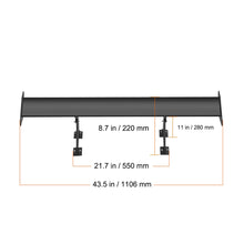 Load image into Gallery viewer, Universal Car Matte Black GT Trunk Lid Spoiler Wing  53.1&quot;/43.5&quot; inch Aluminum Spoiler with Double Deck Racing Spoiler BGW/JDM
