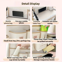 Load image into Gallery viewer, Leather Deluxe Car Seat Back Organizer-Multi-Function Storage, Foldable Dining Table Tray,Anti-Kick Pad, Sweet Bunny, Lucky Bear
