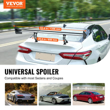 Load image into Gallery viewer, Universal Car Matte Black GT Trunk Lid Spoiler Wing  53.1&quot;/43.5&quot; inch Aluminum Spoiler with Double Deck Racing Spoiler BGW/JDM

