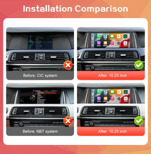 Load image into Gallery viewer, Wireless Carplay Android Auto Car Radio Multimedia Player Linux Display Screen For 2012-2017 BMW 5 Series F10 F11 CIC NBT
