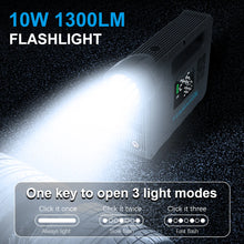 Load image into Gallery viewer, Digital 5 in 1 Car Jump Starter With Air Compressor Portable Flashlight Camping Light Power Bank Device Charger
