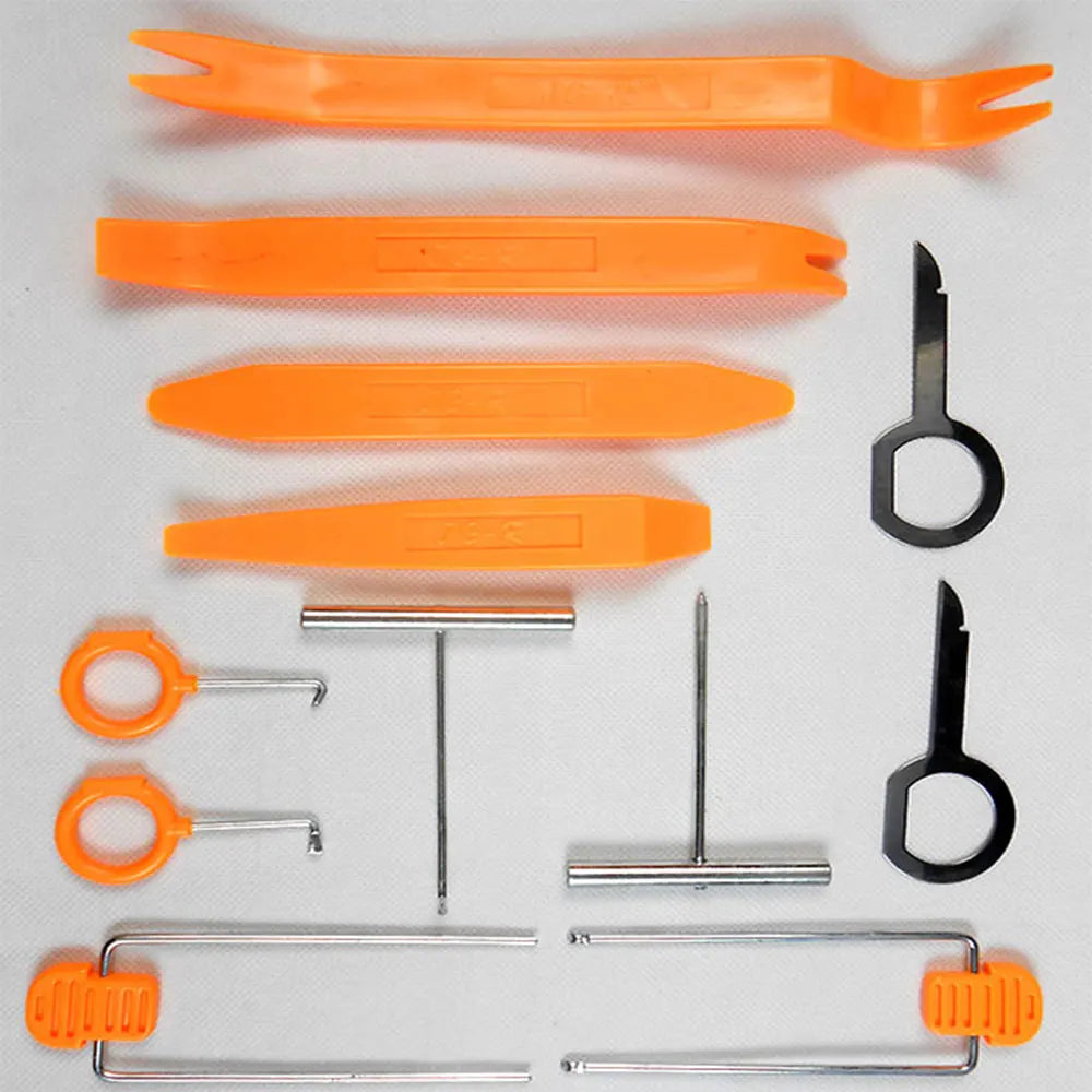 Car Radio Audio Stereo Removal and Installation Professional Tool Set Including 12 Distinctive Tools