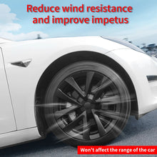 Load image into Gallery viewer, 4pcs 18&quot; Inch Hubcaps Design For 2017-2023 Tesla Model 3 Full Rim Cover Arachnid Wheel Cover Replacement Accessories
