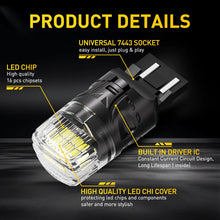 Load image into Gallery viewer, 2pcs AUXITO LED Replacement Bulbs For Socket Types 1156/1157/7443/7440/3156/3157
