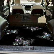 Load image into Gallery viewer, 100x75 cm Illuminated Butterfly Trunk Mat For Car Universal Fit Polyester Fiber
