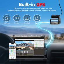 Load image into Gallery viewer, REDTIGER A4 Dash Camera Front &amp; Rear 4K Dash Cam  Drive Recorder For WiFi GPS Car DVR For 24H Parking Mode Black Box for Car
