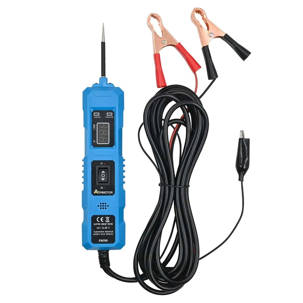 Universal 6-36-48V Automotive Electric Circuit Tester Car Electrical System Tester Voltage Power Probe Kit LED Digital Display ﻿