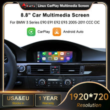 Load image into Gallery viewer, 8.8&#39;&#39; Screen Wireless RoadTop CarPlay/Android Multimedia Screen For 2005-2011 BMW Series 3 Series E90 E91 E92 E93 CCC/CIC System Multimedia Display Screen
