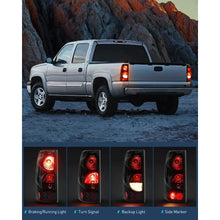 Load image into Gallery viewer, 2pcs LED Taillight Assembly Compatible For 1999- 2007 Chevy Silverado 1500/2500/3500 For 1999-2006 GMC Sierra Not For Stepside
