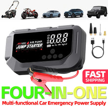 Load image into Gallery viewer, Universal Portable 12V 8000A Smart Emergency Car Jump Starter, With Emergency Air pump, Flashlight, And Power Bank
