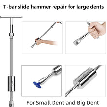 Load image into Gallery viewer, Super PDR Professional Car Dent Puller Metal T Dent Repair Tool Auto Repair Sheet Metal Kit Slide Hammer Reverse Hammer Glue +15pcs Glue Pull

