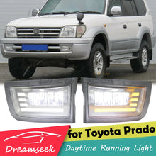 Load image into Gallery viewer, LED DRL Daytime Running Lights Turn Signal Fog Lights For 1996-2002 Toyota Land Cruiser Prado J90 LC90 Car Daytime Running Light Fog Lamp Turn Signal Daylight Driving Blinker
