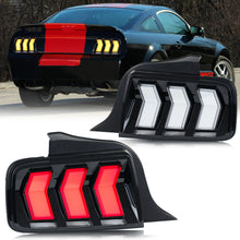Load image into Gallery viewer, 1 Pair LED DRL Tail Lights For 2005-2009 Ford Mustang Coupe Start-up Animation Sequential Turn Signal Rear Lamps
