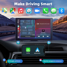 Load image into Gallery viewer, Universal Car Portable Wireless Carplay Multimedia Player With 9&quot; Screen 4K Dash Cam With 64G TF Card, Wireless Android Auto Carplay Screen for Car With/Without Cameras
